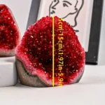 1PC Classic Red Geode Cluster - Perfect for Home and Office Decor, Unique Gift, Suitable for Halloween and Christmas