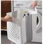 Foldable Laundry Basket Modern Foldable Laundry Basket Plastic Wall-mounted Storage Bin For Clothes Balcony Storage