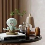 Original SpongeBob Squidward Headphone Stand, Creative & Functional Desk Organizer for Gaming Headset & Decor – in a