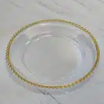 100 PCS Charger Plate 13 Inches Plastic Decorative Wedding Centerpieces Event Party Decoration Dinner Tableware Show Tray