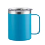 12oz Stainless Steel Mug with Handle Insulated Coffee Cup Insulated Tumbler Sliding Lid Gift for Camping, Office, Home,