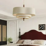 Japanese Wabi Sabi Cloth Ceiling Chandelier For Living Room Island Bedroom LED Pendant Light Modern Home Decor Lighting