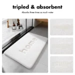 50x120cm Plush Memory Foam Bath Mat – Ultra Soft & Slow Rebound, Super Absorbent Non-Slip Bathroom Rug, Long Foot Mats