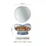 Imperial tall bowl Japanese retro ceramic bowl Restaurant Pastry sushi tableware – angled view
