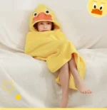 Baby Bath Towels Absorbent Soft Baby Shower Towel Large Blankets Children Bathrobe Boys Girls Bath Robe Kids Hooded Poncho