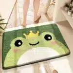 40*60cm Bath Mat Cute Pink Cartoon Frog Bathroom Carpet Bathtub Entrance Waterproof Slip-resistant Foot Mats Toilet Shower