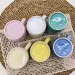 350ml Colorful Ceramic Mug with Handle,Kitchen Porcelain Coffee Cup,Water Milk Cups,Microwave Oven,Dishwasher