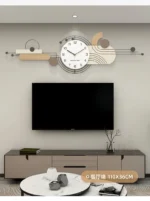 Contemporary clock with a frosted glass face and subtle grey numerals.