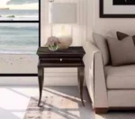 Minimalist coffee table with metal frame in a modern living room setting, Goldoma