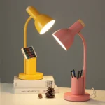 Nordic Creative Table Lamp Fashion Pen Holder Art Simple LED Lights/Office Eye Protection Reading&Living Room Bedroom