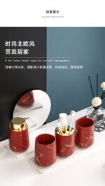 Matte Gold Ceramics Bathroom Set Decor Soap Dispenser Toothbrush Holder cup Soap Dish tray Mouthwash Cup bathroom Washing