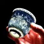 Chinese Jingdezhen Blue and White Porcelain Tea Cup, Small Tea Bowl, Ceramic Teacup, Coffee, Beer, Wine Mug, Household