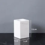 Minimalist Volakas White Natural Marble Set for Bathroom Luxury Soap Dispenser Toothbrush Holder Tray Bathroom Set