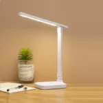 LED Desk Lamp,Multifunction Table Lamp with Calendar USB Touch Night Light with Pen Holder for Bedroom Reading Lamp de