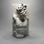 Miniature Roman Mythology Plaster Statue, European Art Ornament, Retro Sculpture, Home Interior Decor, Office Decor