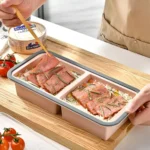 2/3/4 Grid Silicone Lunchbox Wheat Straw Compartmentalized Picnic Storage Boxs Durable Dinnerware Lunch Box – in a cozy room