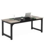 Tribesigns Modern Computer Desk Large Office Desk Computer Table Study Writing Desk Workstation for Home Office – close-up