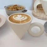Simple Ceramic Coffee Cup Delicate Latte Art Coffee Mug English Afternoon Tea Tea Set Breakfast Milk Oatmeal Mug Birthday
