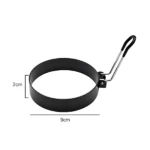 Non Stick Round Egg Ring Mold with Handle for Frying and Cooking Perfect Breakfast Eggs Pancakes and More Kitchen Cooking