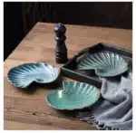 Creative Kiln Transformation Ceramic Plate Restaurant Homestay Special Tableware Personalized Shell Plate Conch Plate