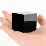 Natural Black Obsidian Cube Hexahedron Crystal Stone Meditation Yoga Balancing Desktop Paperweight Home Office Decor – base