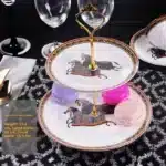 European Style Ceramic Double Layered Tray Fruit And Candy Plate Afternoon Tea Cake Stand Three Tier Dessert Holder Serving