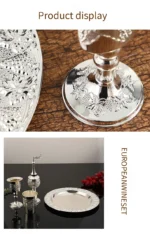 4pcs Set,Kiddush Wine Glass Cup and Tray,Havdalah Candle Holder,Besamim Spice Box Suitable for The End of The Sabbath – base