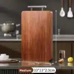 New Ebony Wood Cutting Board Antibacterial Anti Mold Kitchen Chopping Board Double Sided – angled view