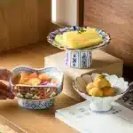 Imperial tall bowl Japanese retro ceramic bowl Restaurant Pastry sushi tableware – side view