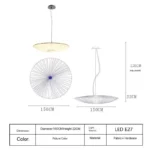 Handcrafted wabi sabi pendant light in a cozy living room