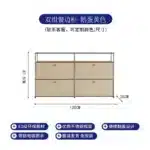 Modern Module Living Room Cabinet Stainless Steel TV Cabinet Storage Combination Sideboard Chest of Drawers Customizable