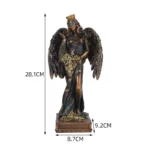 Resin Ornaments Blinded Greek Goddess Fortune Figurine Goddess of Good Fortune and Wealth Sculpture Home Office Decor