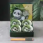 Creative Panda Tableware Set Cartoon Ceramic Tableware Gift Box – base detail