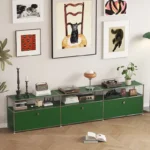Modern Living Room Cabinet Modular Sideboard Storage Cabinets Combination TV Stand for Customizable Steel Frame Wood  Furniture