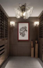 Amber / Gray Ice Slice LED Glass Ceiling Lights Bedroom Hallway Ideal Lampara Techo Ceiling Chandelier Novel Modern