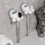 Toothbrush Holder Mickey Palm Cute Bathroom Towel Suction Cup Multi-Function Hook Traceless Hook Data Cable Winder – side