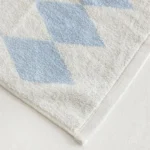 Striped Geometric Rhombuses Cotton Towels Soft Absorbent Face Towel Combed Long Staple Kids Hands Towel Adult Bath Household