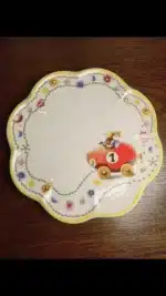 German Weibao Christmas tableware flat plate round cake mug teapot coffee cup soup salad – angled view