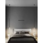 Modern Minimalist LED Longer Pendant Lights For Bedroom Bedside Reading Chandelier Lamps Living Room Bar Coffee Decor