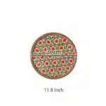 Hand Woven Round Placemat INS Table Decors Rattan weaving TableMats for Dining Room – side view