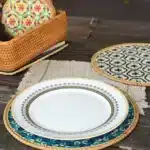 Hand Woven Round Placemat INS Table Decors Rattan weaving TableMats for Dining Room – close-up detail