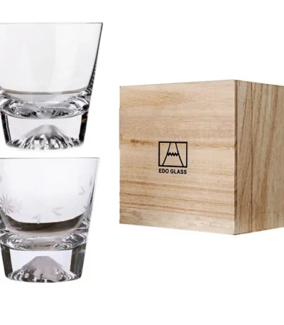 2/1Pcs Transparent Snow Mountain Cup Japanese Mount Fuji Whisky Glass Cup Breakfast Milk Drink Beer Wine Fruit Juice Cups
