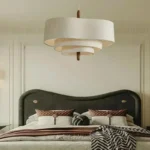 Japanese Wabi Sabi Cloth Ceiling Chandelier For Living Room Island Bedroom LED Pendant Light Modern Home Decor Lighting