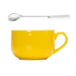 750ml Large Capacity Ceramic Milk Coffee Mug With Spoon Breakfast Oatmeal Milk Tea Ceramic Cup Instant Noodles Bowl For Gifts