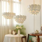 Nordic Ceramic Chandelier Luxury Led Pendant for Living Room Atmosphere Lamp Restaurant Ceiling Light Decor Lámpara De Techo