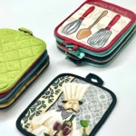 1Pc 17x22cm Rectangle Sewing Cotton Heat Resistant Pot Holder Pads Table Mat Placemat Kitchen Baking Tool – close-up detail