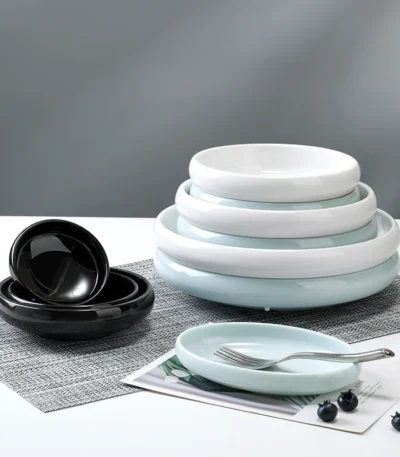 Melamine Imitation Porcelain Small Plate Korean Disc Restaurant Tableware Creative Small Bowl