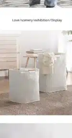 Household Laundry Hamper Dirty Cloth Basket Folding Toy Storage Laundry Basket Large Capacity Multi Functional and Durable