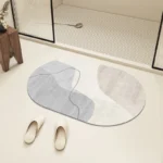 Absorbent bath mat diatom mud anti-slip bathroom rug