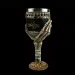 Gothic Skeleton Hand Goblet Halloween Skull Wine Glass Liner Dark Art Home Decor Gift for Gothic Enthusiast Party Drinkware